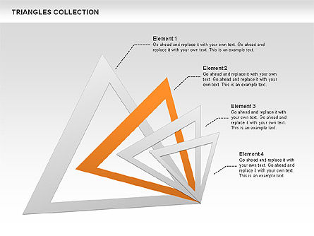 Triangles Collection, Slide 5, 00478, Shapes — PoweredTemplate.com