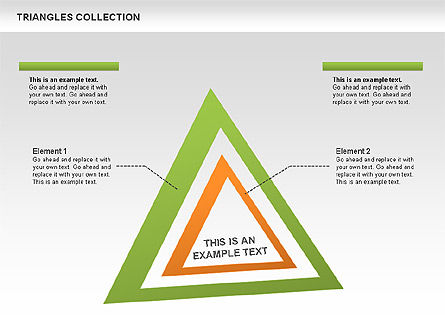 Colección de triángulos, Diapositiva 9, 00478, Formas — PoweredTemplate.com