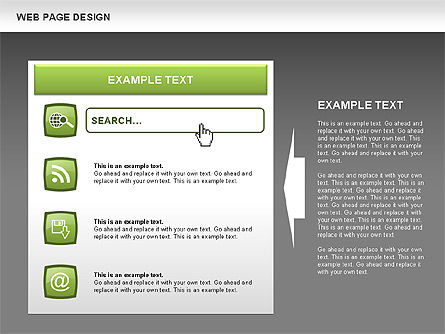 Web diagramas de projeto da página, Deslizar 14, 00480, Diagramas de Processo — PoweredTemplate.com