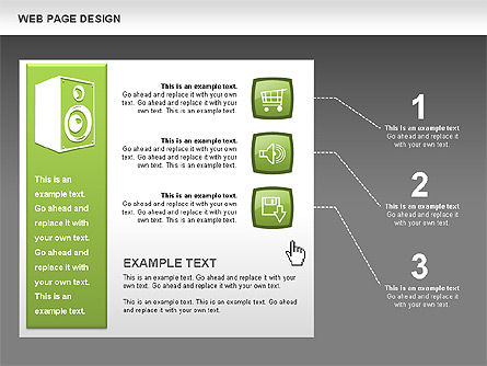 Web Page Design Diagrams, Slide 15, 00480, Process Diagrams — PoweredTemplate.com