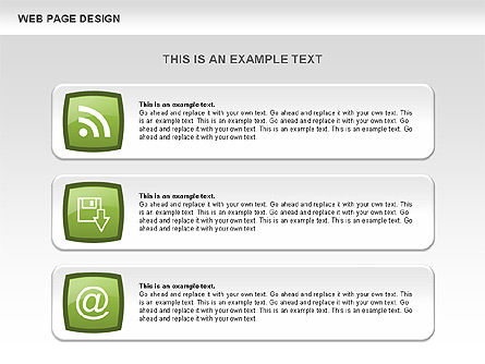 웹 페이지 디자인 다이어그램, 슬라이드 2, 00480, 프로세스 도표 — PoweredTemplate.com