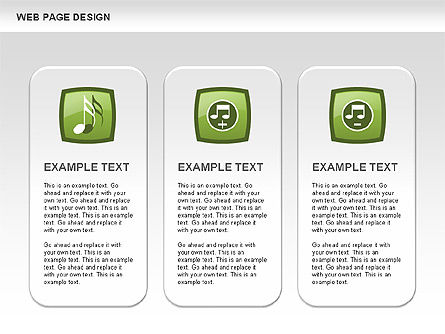 Web Page Design Diagrams, Slide 5, 00480, Process Diagrams — PoweredTemplate.com