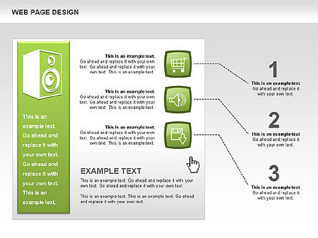 웹 페이지 디자인 다이어그램, 슬라이드 6, 00480, 프로세스 도표 — PoweredTemplate.com