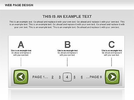 웹 페이지 디자인 다이어그램, 슬라이드 9, 00480, 프로세스 도표 — PoweredTemplate.com