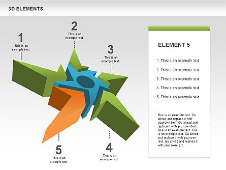 Bentuk 3d Gratis Dengan Bintang, Slide 5, 00481, Bentuk — PoweredTemplate.com