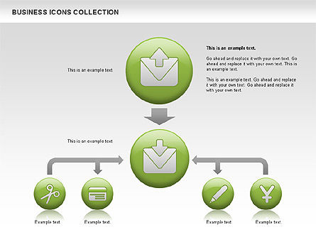 Icônes d'affaires, Diapositive 2, 00483, Icônes — PoweredTemplate.com