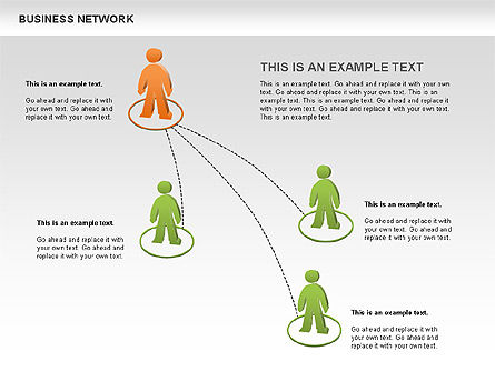 Diagram Jaringan Bisnis, Templat PowerPoint, 00484, Bagan Grafis — PoweredTemplate.com