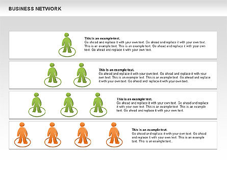 Business Network Diagrams, Slide 8, 00484, Graph Charts — PoweredTemplate.com