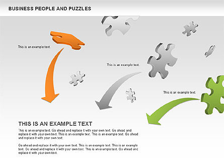 Puzzles e pessoas, Deslizar 11, 00485, Diagramas em Puzzle — PoweredTemplate.com