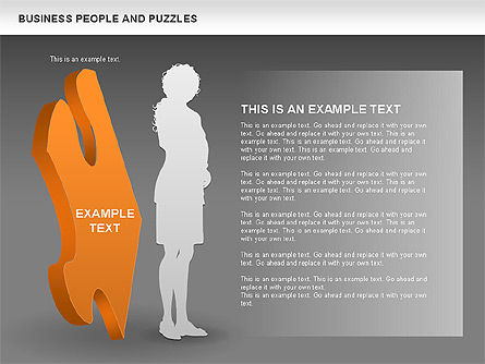 Puzzles y personas, Diapositiva 15, 00485, Diagramas de puzzle — PoweredTemplate.com