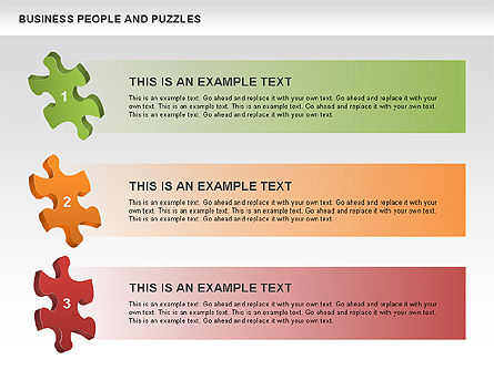 퍼즐과 사람들, 슬라이드 3, 00485, 퍼즐 도표 — PoweredTemplate.com