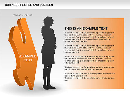 Puzzles e pessoas, Deslizar 4, 00485, Diagramas em Puzzle — PoweredTemplate.com