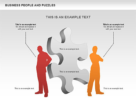 Puzzles e pessoas, Deslizar 5, 00485, Diagramas em Puzzle — PoweredTemplate.com