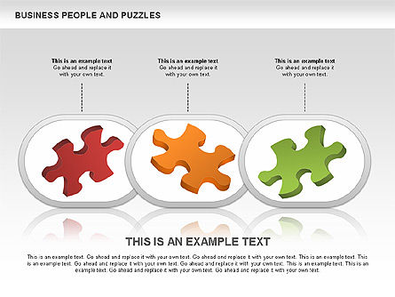 퍼즐과 사람들, 슬라이드 6, 00485, 퍼즐 도표 — PoweredTemplate.com
