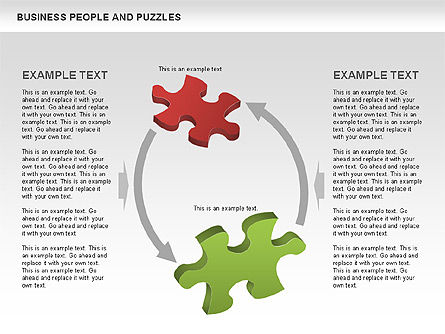 퍼즐과 사람들, 슬라이드 7, 00485, 퍼즐 도표 — PoweredTemplate.com