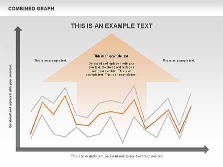 Gecombineerde grafiek, Dia 10, 00486, Graph Charts — PoweredTemplate.com