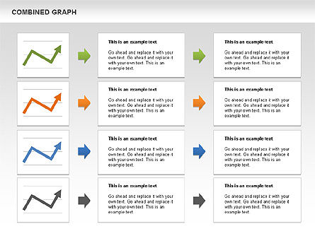 Gecombineerde grafiek, Dia 12, 00486, Graph Charts — PoweredTemplate.com