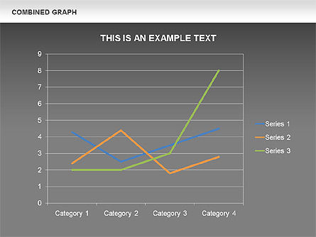 結合されたグラフ, スライド 14, 00486, グラフチャート — PoweredTemplate.com