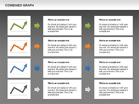 Gecombineerde grafiek, Dia 15, 00486, Graph Charts — PoweredTemplate.com