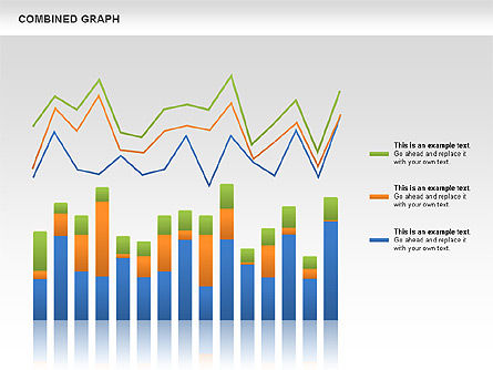 Combined Graph, Slide 6, 00486, Graph Charts — PoweredTemplate.com