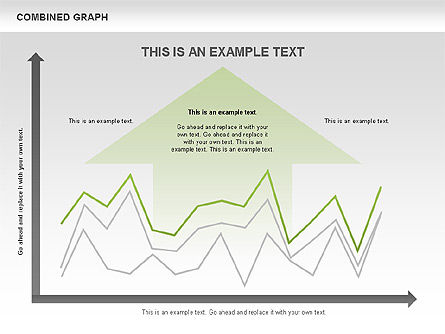 결합 된 그래프, 슬라이드 9, 00486, 그래프 차트 — PoweredTemplate.com