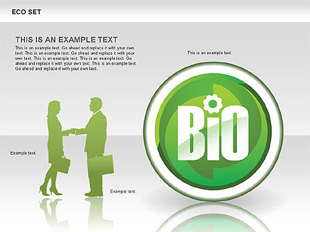 Formes icônes et diagrammes d'écologie, Modele PowerPoint, 00487, Formes — PoweredTemplate.com