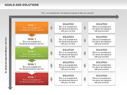 Goals e gráficos de soluções, Deslizar 10, 00489, Modelos de Negócio — PoweredTemplate.com
