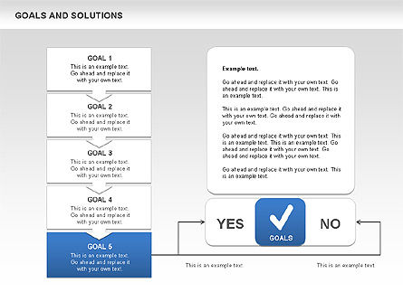 Tableaux des objectifs et des solutions, Diapositive 6, 00489, Modèles commerciaux — PoweredTemplate.com