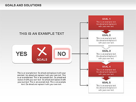 Goals and Solutions Charts, Slide 9, 00489, Business Models — PoweredTemplate.com