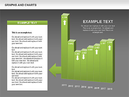 Grafieken en diagrammen, Dia 10, 00490, Graph Charts — PoweredTemplate.com