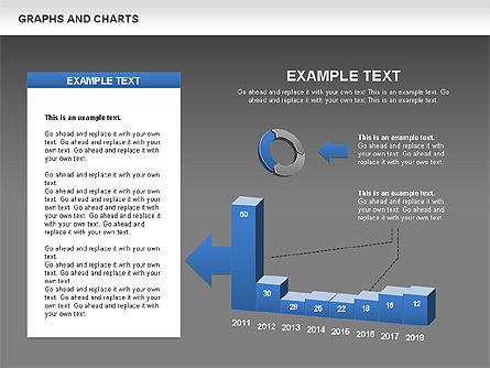 Grafieken en diagrammen, Dia 12, 00490, Graph Charts — PoweredTemplate.com
