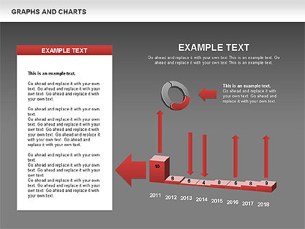 그래프 및 차트, 슬라이드 13, 00490, 그래프 차트 — PoweredTemplate.com