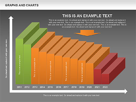 Grafieken en diagrammen, Dia 15, 00490, Graph Charts — PoweredTemplate.com