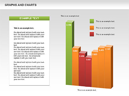 Diagramme und Diagramme, Folie 8, 00490, Graph Charts — PoweredTemplate.com