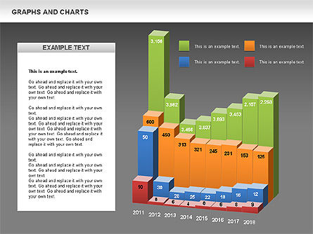 Gráficos y gráficos, Diapositiva 9, 00490, Gráficos — PoweredTemplate.com