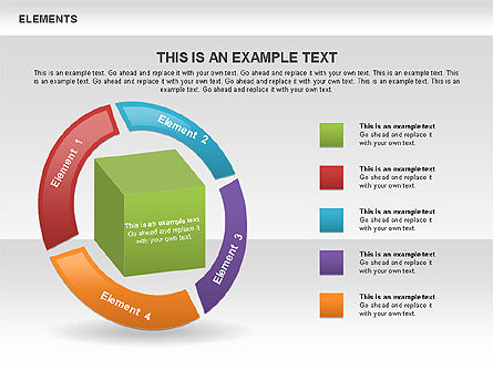 Shapes and Diagrams Collection, Slide 6, 00491, Pie Charts — PoweredTemplate.com