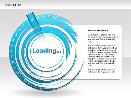 Diagramas de Indicadores, Diapositiva 10, 00492, Diagramas de la etapa — PoweredTemplate.com