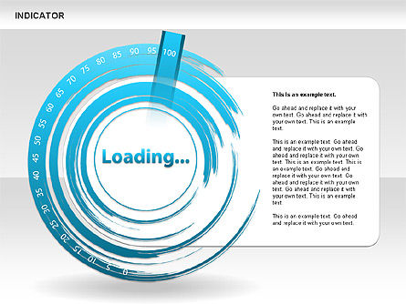 Diagramas de Indicadores, Diapositiva 12, 00492, Diagramas de la etapa — PoweredTemplate.com