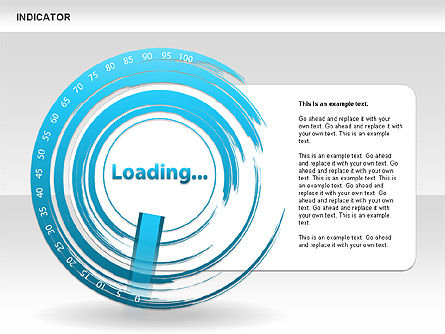 Diagramas de Indicadores, Diapositiva 2, 00492, Diagramas de la etapa — PoweredTemplate.com