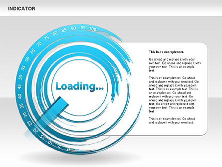 Diagramas de Indicadores, Diapositiva 4, 00492, Diagramas de la etapa — PoweredTemplate.com