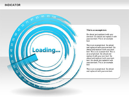 Diagramas de Indicadores, Diapositiva 5, 00492, Diagramas de la etapa — PoweredTemplate.com