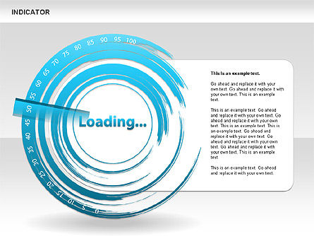 Diagramas de Indicadores, Diapositiva 7, 00492, Diagramas de la etapa — PoweredTemplate.com
