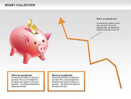 お金の形とアイコン, スライド 4, 00494, 図形 — PoweredTemplate.com
