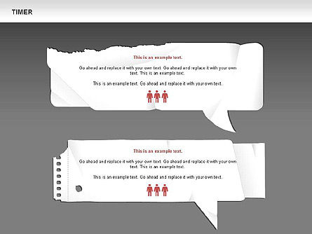 Free Paper Speech Bubbles, Slide 15, 00499, Shapes — PoweredTemplate.com