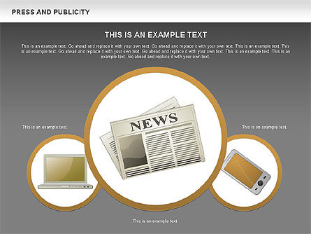 Prensa y publicidad, Diapositiva 14, 00500, Diagramas de la etapa — PoweredTemplate.com