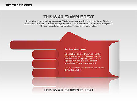 Hand Stickers, PowerPoint Template, 00502, Icons — PoweredTemplate.com