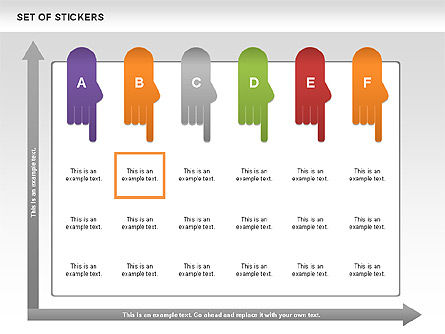 Hand stickers, Dia 10, 00502, Icoontjes — PoweredTemplate.com