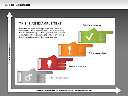 Hand Stickers, Slide 12, 00502, Icons — PoweredTemplate.com