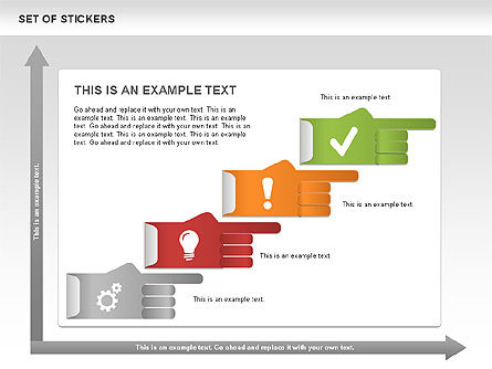 Hand Stickers, Slide 6, 00502, Icons — PoweredTemplate.com