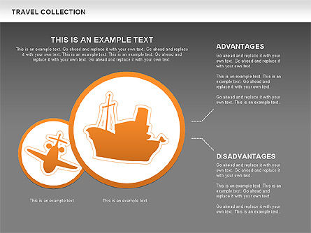 Diagrammes de voyage, Diapositive 17, 00504, Formes — PoweredTemplate.com
